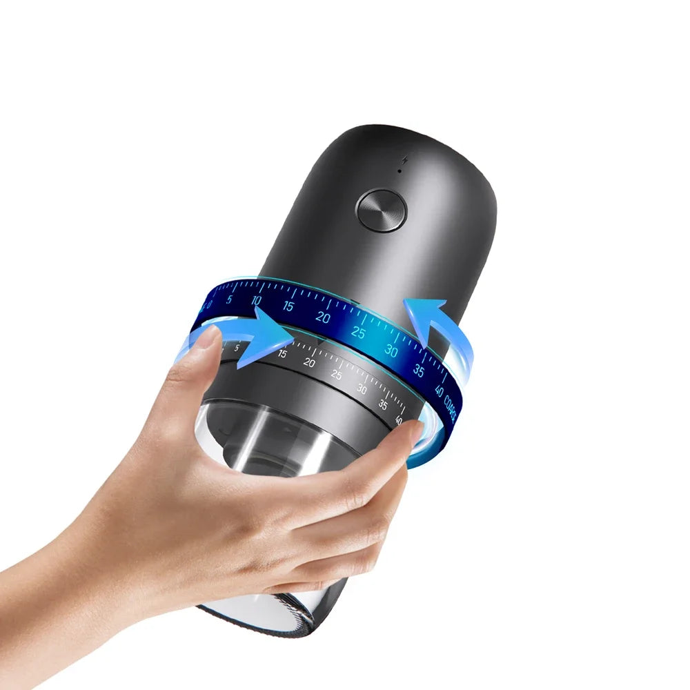 Wireless Coffee Grinder, 40 Adjustable Grinding Settings, Portable Electric Grinder, Suitable for Espresso, French Press