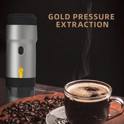 2025 New 3-In-1 Portable Espresso Machine-20Bar Electric Grinder&Capsule Brewer,Usb-C Fast Charge for Travel/Camping/Office