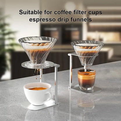 Universal Portable Espresso Stand, Adjustable Metal Coffee Maker Holder for Wacaco Nanopresso & Minipresso, Outdoor Camping Hiki